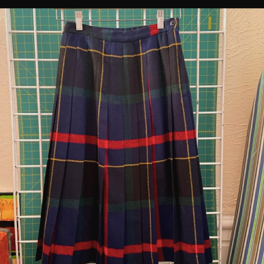 Vintage Copley Square Petites Wool Skirt
